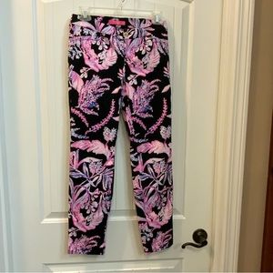 Lilly Pulitzer Kelly skinny ankle pant,sz0, Wild Within